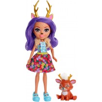 Enchantimals - Danessa Deer y Sprint, muñeca con mascota (Mattel FXM75)