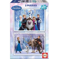 Educa- Frozen Disney 2 Puzzles infantiles de 100 piezas, a partir de 6 años (15767)
