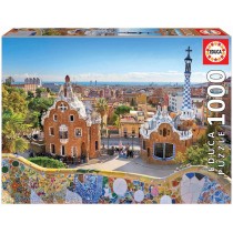 Educa Borras - Genuine Puzzles, Puzzle 1.000 piezas, Vista de Barcelona desde el Parc Güell (17966)