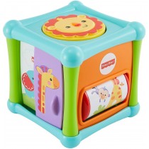 Fisher-Price - Cubo animalitos sorpresa Juguete de actividades para bebés +6 meses (Mattel BFH80)