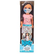 Nancy, un día con mascarilla Trendy, muñeca con mascarilla para niños y niñas a Partir de 3 años (Famosa 700016551)