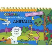 Animales (Colorea y aprende a dibujar con plantillas)