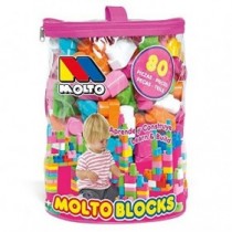 M MOLTO Bolsa Blocks Rosa 80 pcs