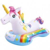 Flotador unicornio , 163x86 cm, Colchoneta unicornio para niños, Para niños a partir de 3 años, Peso máximo 40 Kg