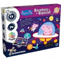 SCIENCE FOR YOU- Juego LA Aventura Espacial DE Peppa Pig con 17 Actividades, Multicolor (80002981)