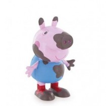 Comansi- Peppa Pig: Mud George Mini Figura, Multicolor, 5.5 cm (Y99688)