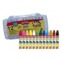 CYP Brands - Ceras Blandas de 12 Colores Variados Para Niños, Material Escolar para Colorear, Play Doh