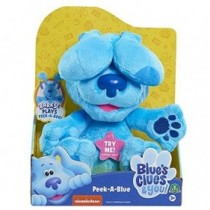 Famosa – Las Pistas de Blue y Tú, Peek-A-Boo Plush Blue, peluche de 25 cm interactivo  (BLU02100)