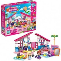 Mega Construx Barbie Casa de Malibú, muñecas con casa de bloques de construcción y accesorios de juguete (Mattel GWR34)