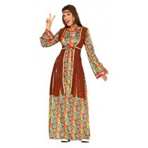 FIESTAS GUIRCA Disfraz de Hippie Mujer Adulta Talla M 38-40