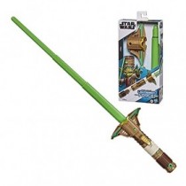 Star Wars Lightsaber Forge - Yoda - Juguete Sable de luz Verde Extensible - Juguete para niños de 4 años en adelante