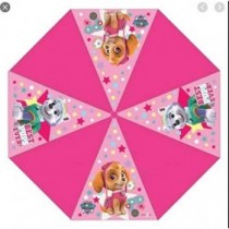 Chanos Chanos Paw Patrol Automatic Metal Polyester Taslon Folding Umbrella, 46 cm, Pink Paraguas Plegable, Rosa (Pink)