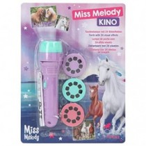 Depesche 12058 Miss Melody - Linterna para Niños con 3 Proyectores Intercambiables y 8 Motivos de Caballos