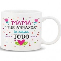 Roymart Taza Ceramica con Mensaje. Mama Tus Abrazos...