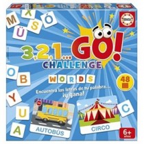 3,2,1... GO Challenge Words  ¡Encuentra Las Letras de tu Palabra Antes Que Nadie!   De 2 a 5 Jugadores   +6 años  Educa (19391)