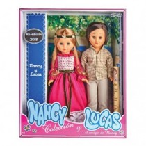 Nancy Colección - Nancy y Lucas 1977 y 1979, Reedición de 2022, Co-Pack de la muñeca clásica de colección, Famosa (700014369)