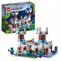 LEGO 21186 Minecraft El Castillo de Hielo, Juego de Acción y Batallas, Set de Construcción, 8 Años + -  Zombies y Esqueletos