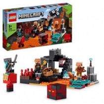LEGO 21185 Minecraft El Bastión del Nether, Juguete de Batallas con Figuras, Piglin, Set de Construcción para Niños + 8 Años