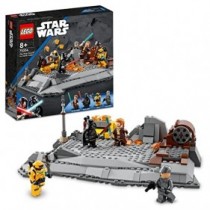 LEGO 75334 Star Wars OBI-WAN Kenobi vs. Darth Vader, Set de Construcción, Espadas Láser y Plataformas de Combate Giratorias