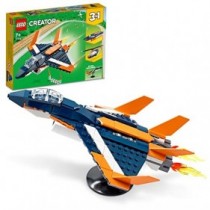LEGO 31126 Creator Reactor Supersónico, Juego de Construcción Creativo 3 en 1: Avión, Helicóptero y Lancha de Juguete