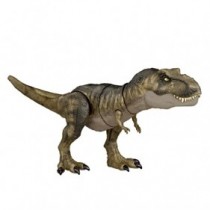 Jurassic World Dinosaurio Articulado T-Rex Golpea Y Devora con Sonido. 54.78 Cm Largo Alto 21.59Cm (Mattel HDY55)