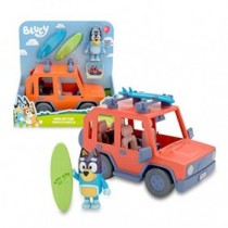 Bluey  Family Cruiser, Caravana Familiar del Perrito Azul de la Televisión, Vehículo con 2 Tablas de Surf , Famosa (Bly03000)