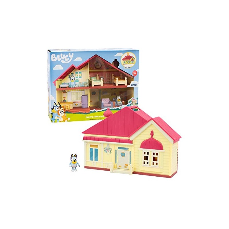 Bluey – Family House Playset, Casita de Juguete del Perrito, Famosa  (Bly04000)