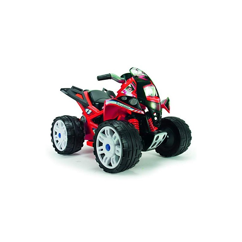 INJUSA - Quad Eléctrico The Beast a Batería de 12V Rojo Recomendado para  Niños +2 Años - Velocidad Máxima de 6 Km-h