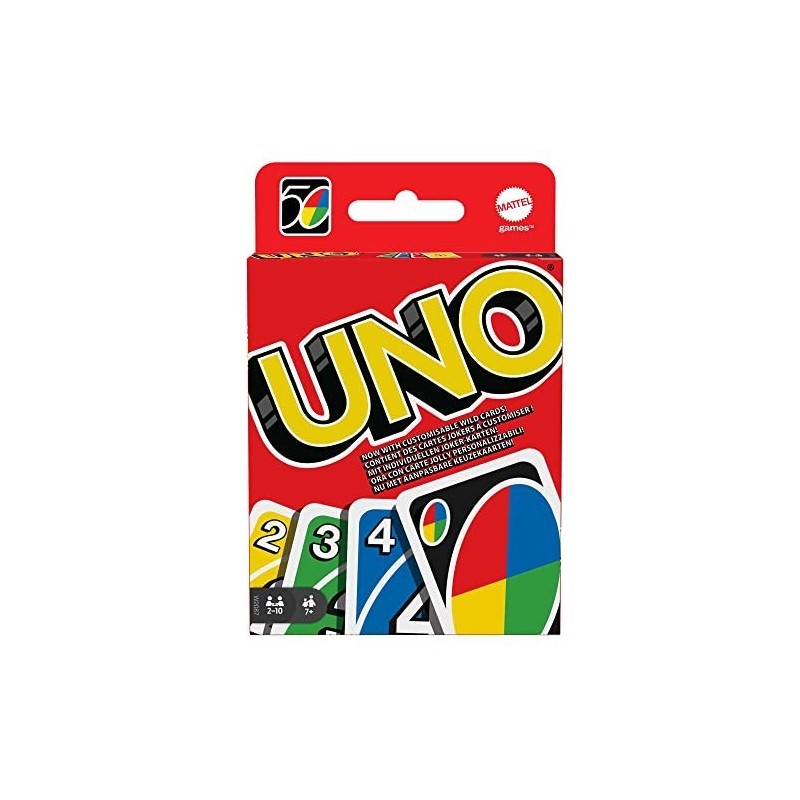 UNO Original - Juego de Cartas Familiar - Clásico - Baraja Multicolor de  112 Cartas - De 2 a 10 Jugadores - Para Niños y Adultos - Regalo para 7+  Años, W2087 UNO