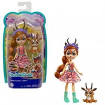 Enchantimals Gabriela Gazelle y Racer Muñeca con mascota, para niñas y niños +4 años (Mattel GTM26)