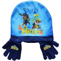 Nickelodeon - Set de bufanda, gorro y guantes - para niño Azul azul Talla única