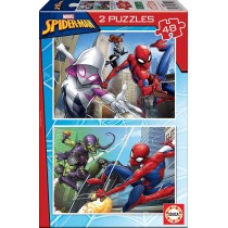 Educa Spider-Man, 2 Puzzles infantiles de 48 piezas, a partir de 4 años (18099)