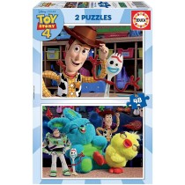 Educa - Toy Story 4, 2 Puzzles infantiles de 48 piezas, a partir de 4 años (18106)