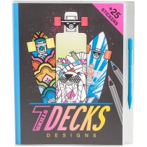 Cuaderno Stickers Skate Decks Desings